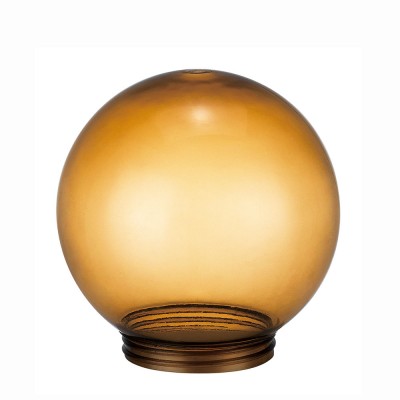 outdoor lights shade ip44 ribbed globe spherical 20 polycarbonate sphere gold globe shade with screw head